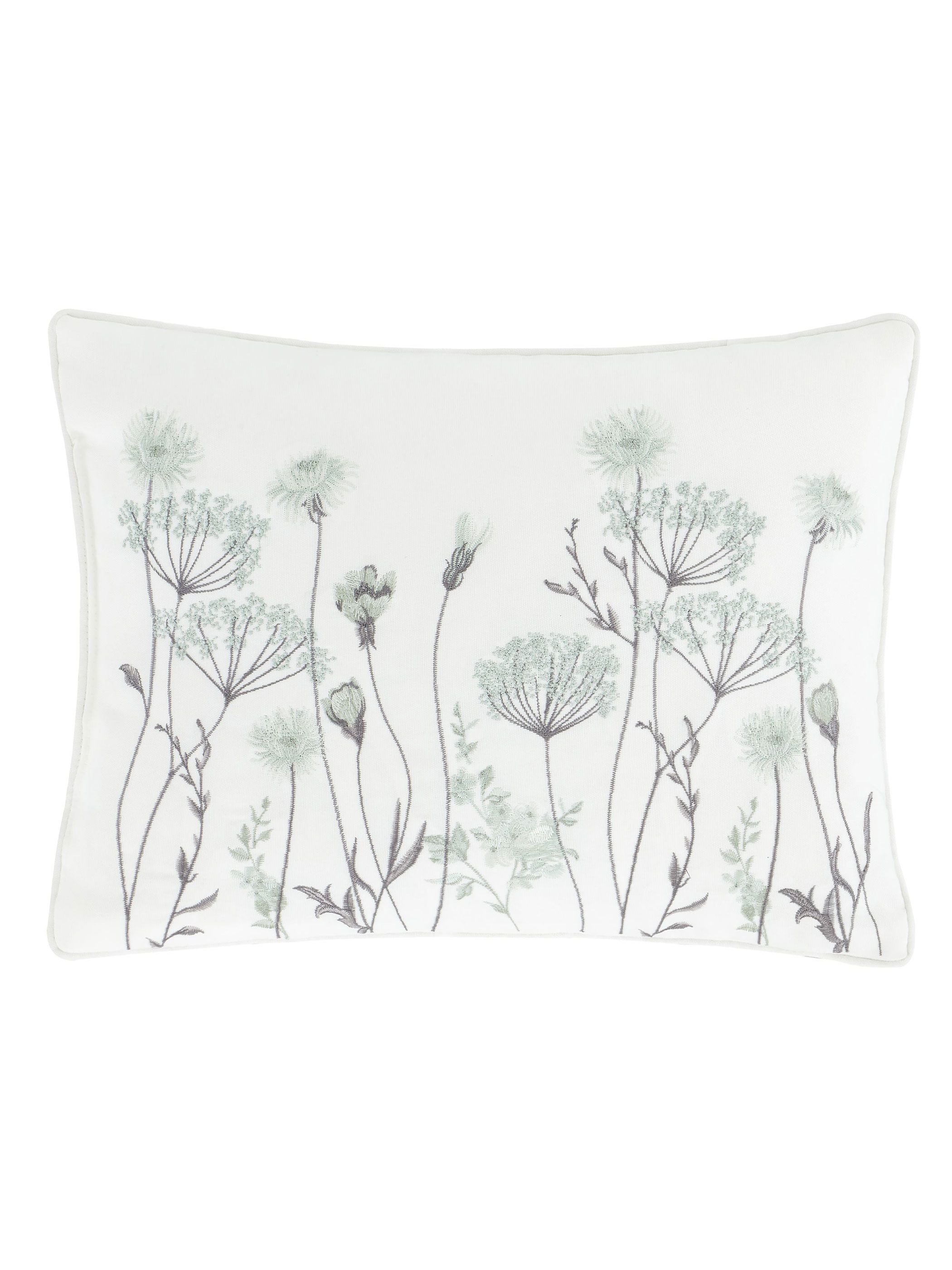 Catherine Lansfield 'Meadowsweet Floral' Cushion in Green 2