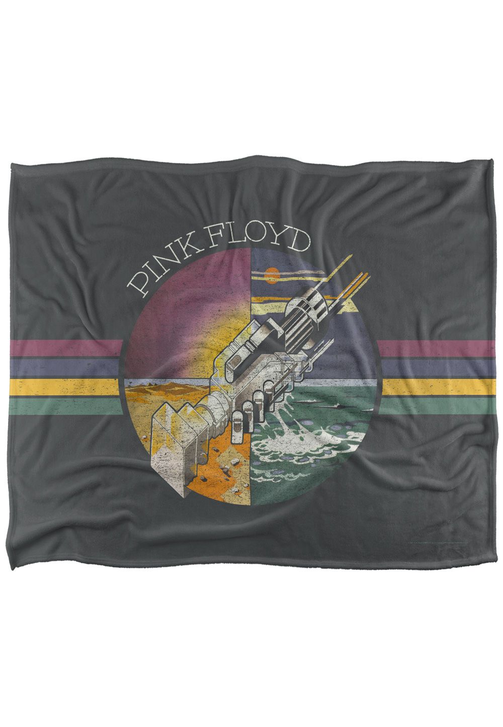 Pink Floyd Welcome To The Machine Silky Touch Super Soft Throw Blanket 152 X 127 cm in White