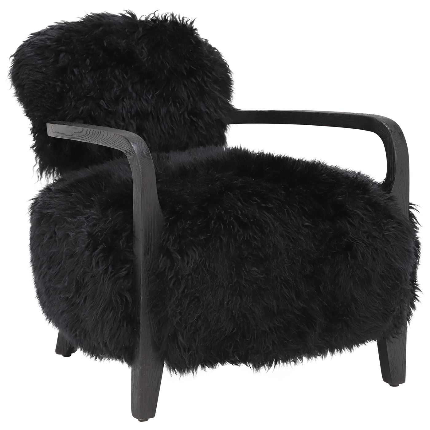 Timothy Oulton Cabana Yeti Chair, Black Yeti and Black Clay