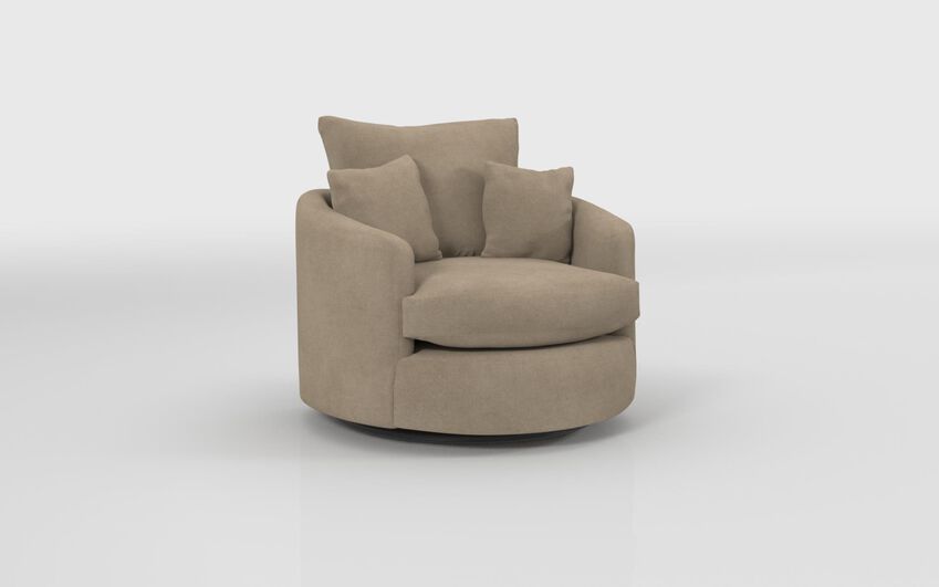Brown Fabric Edale Twister Chair