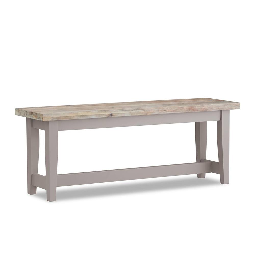Statement Furniture Florence Solid Acacia Hardwood Dining Bench 120cm in Taupe