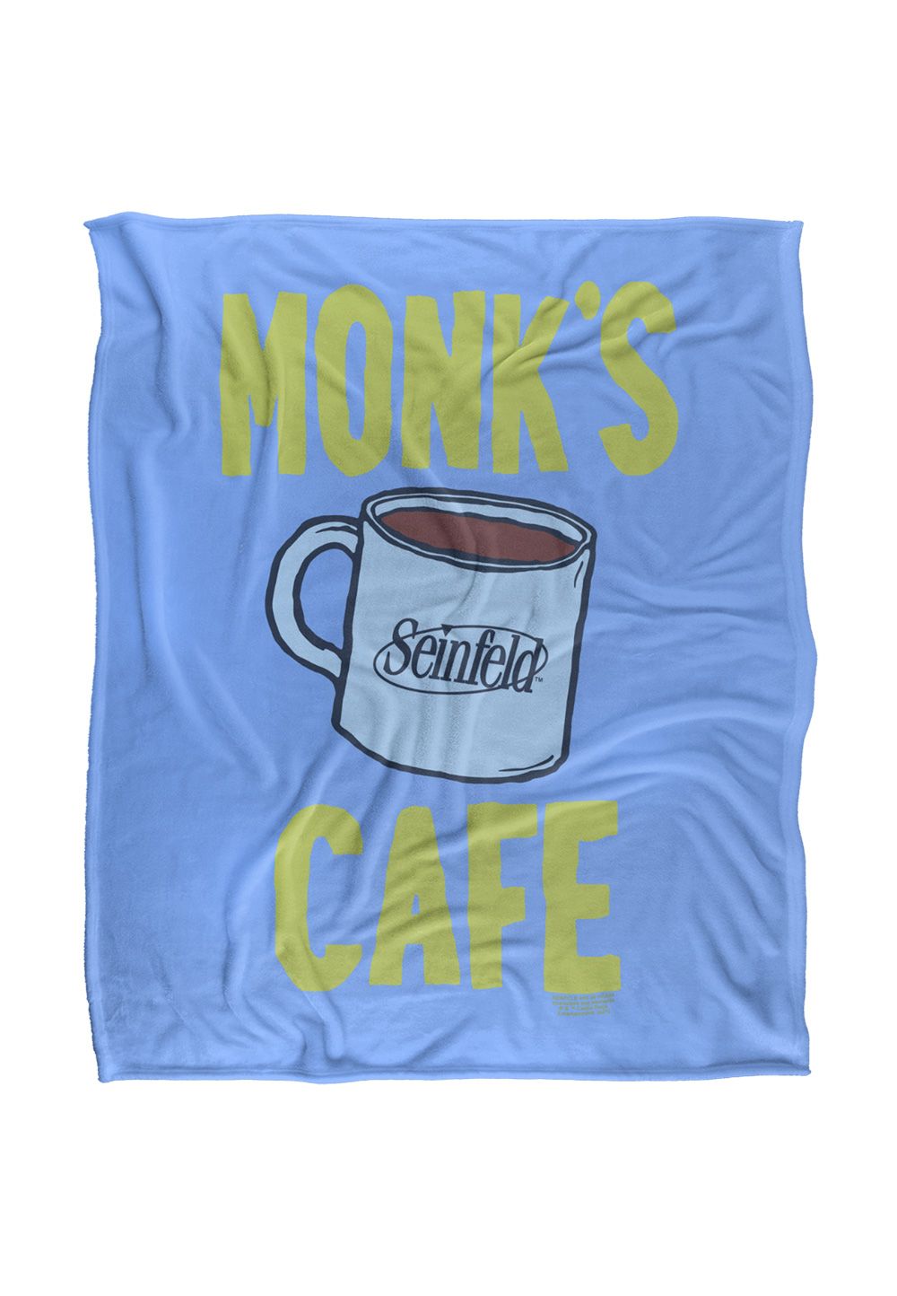 Warner Brothers Seinfeld The Best Coffee in Town Silky Touch Super Soft Throw Blanket in White