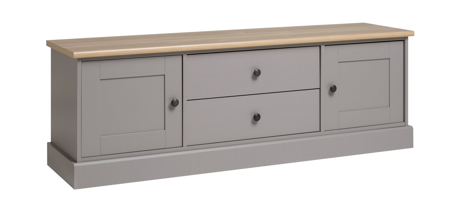 Habitat Winchester 2 Door 2 Drawer TV Unit - Grey