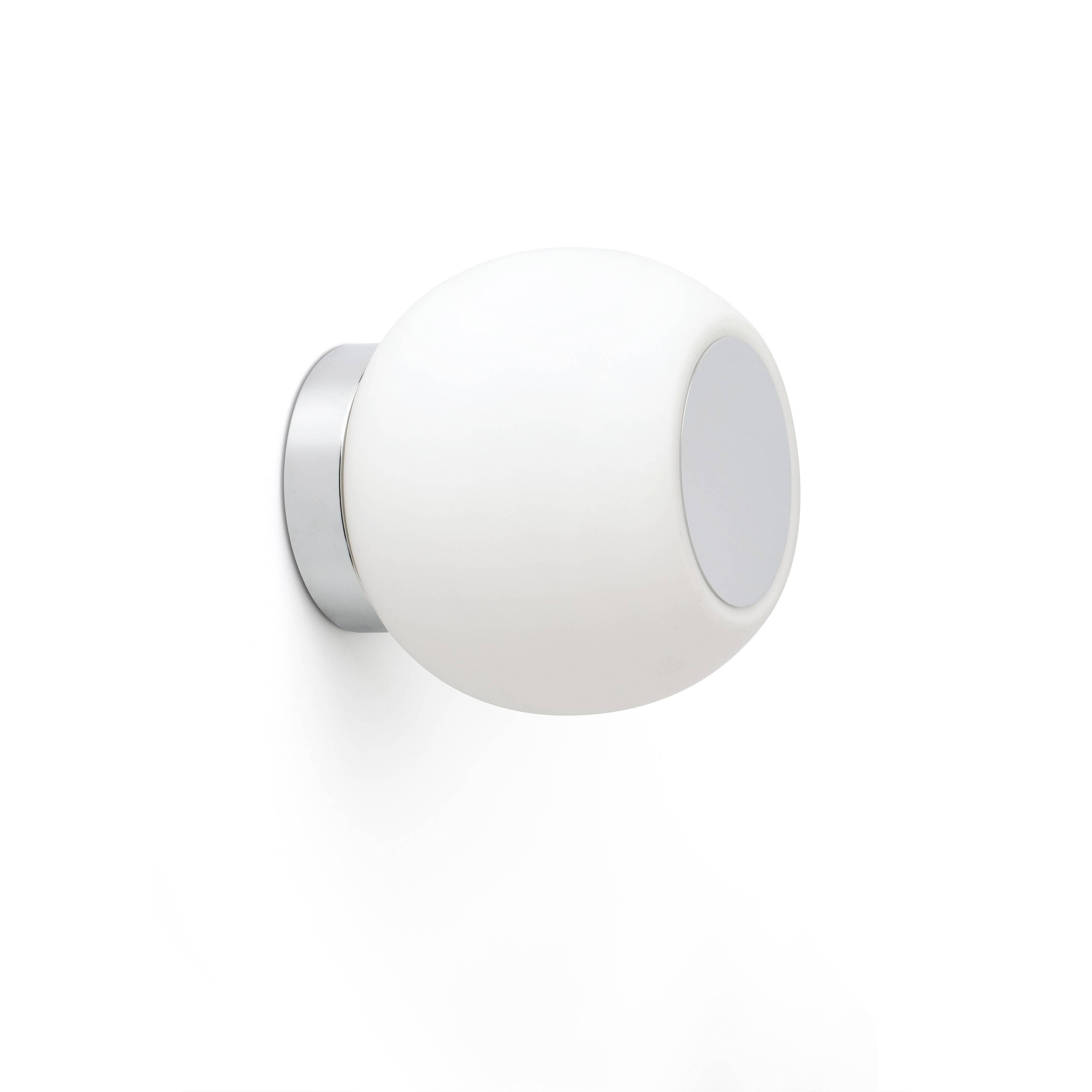 Netlighting Moy Bathroom LED Ceiling Wall Lamp Chrome 4W 3000K IP44 in Grey