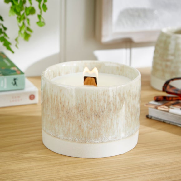 Churchgate Vanilla and Sandalwood Crackle Candle