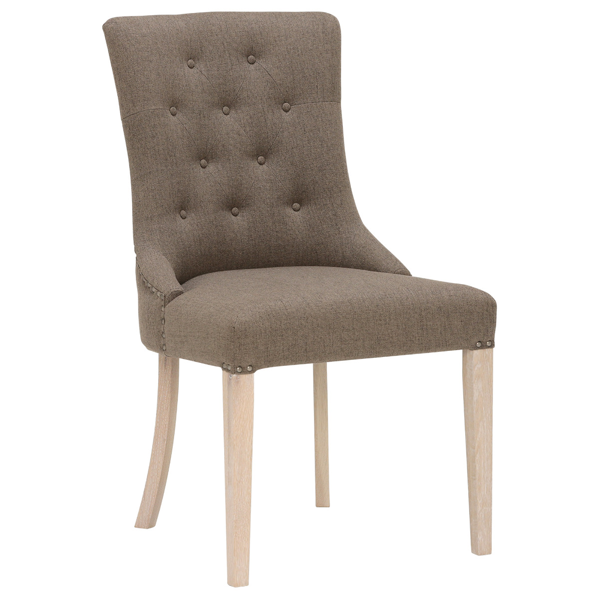 Charente Upholstered Arm Chair, Chalk Oak
