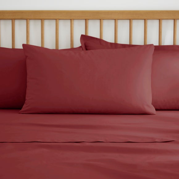 Pure Cotton Large Standard Pillowcase Pair