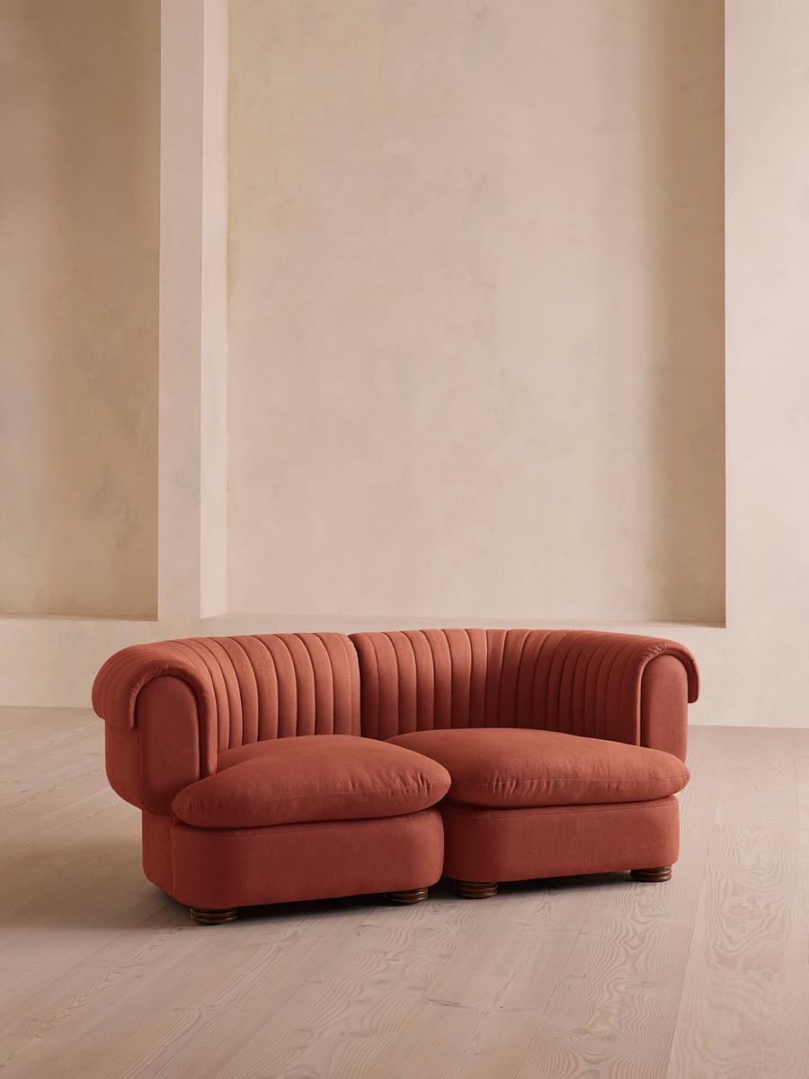 Rava Modular Sofa, Three Seater, Linen, Sienna
