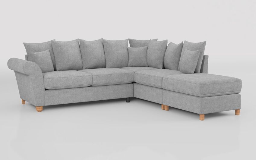 Aveley 2 Corner 1 Right Hand Facing Chaise Scatter Back Sofa