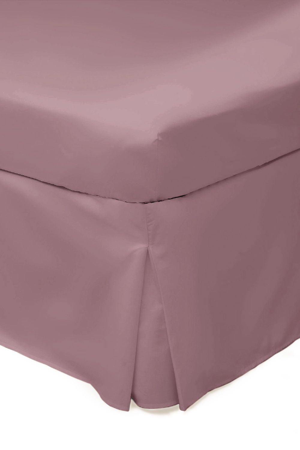 Belledorm Easy Care 200 Thread Count Cotton Polyester Percale Platform Valance in Rose | Size: Super King