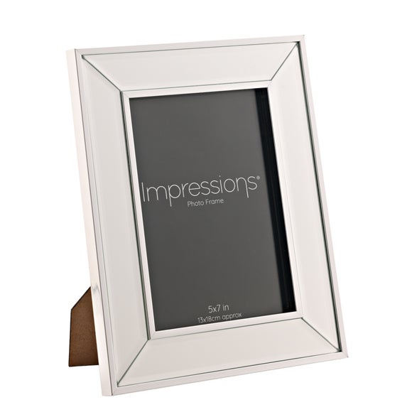 Impressions Mirror Border Bevelled Photo Frame