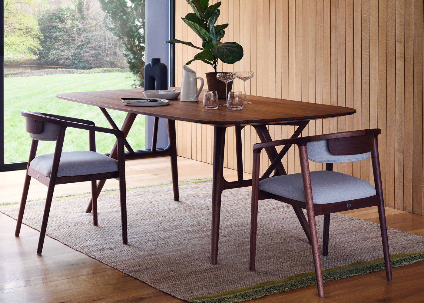 Heal's Anais Dining Table Walnut