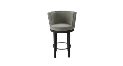 Margaux Bar Stool in Grey Marl Highland Tweed