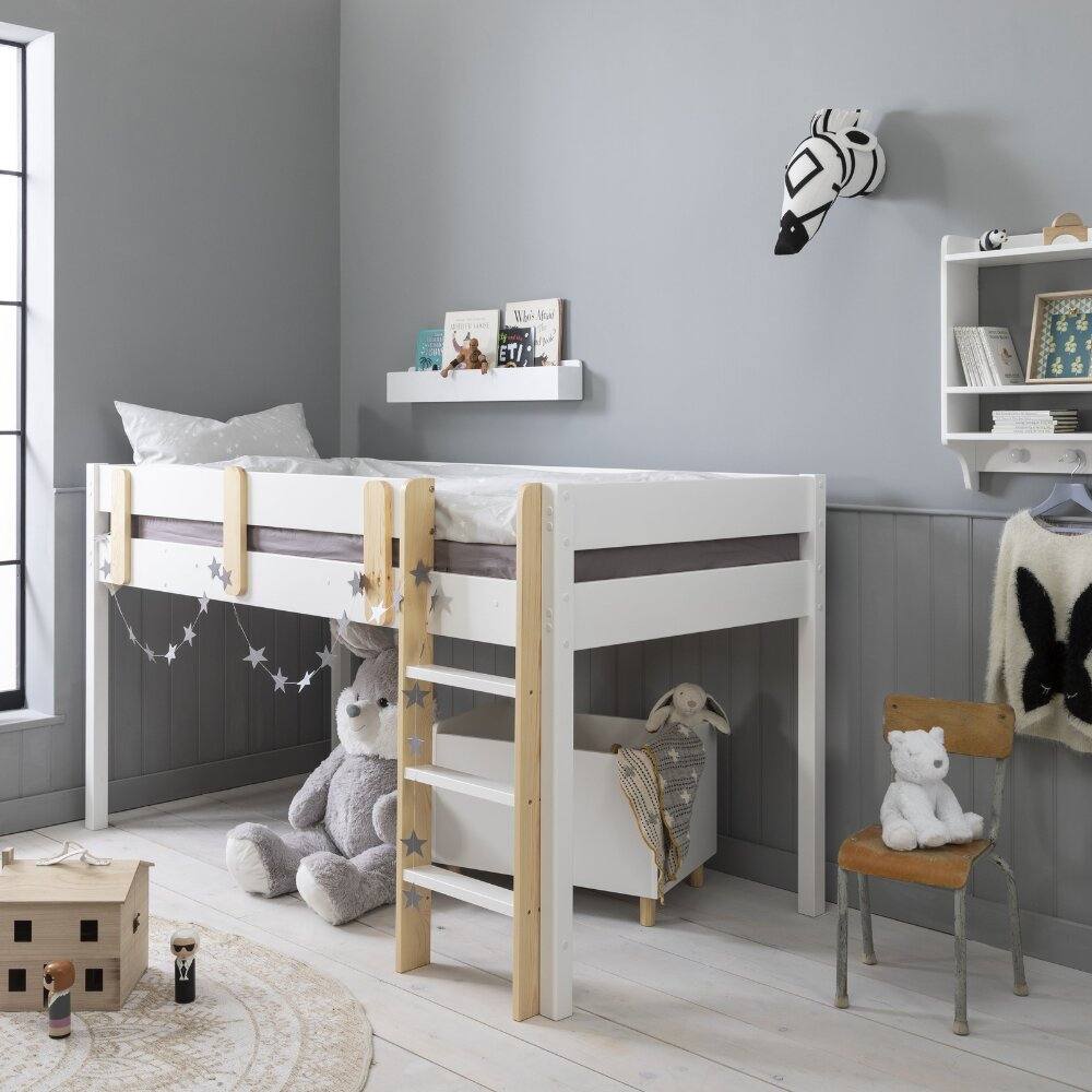 Nöa and Nani Una Midsleeper Cabin Bed in White