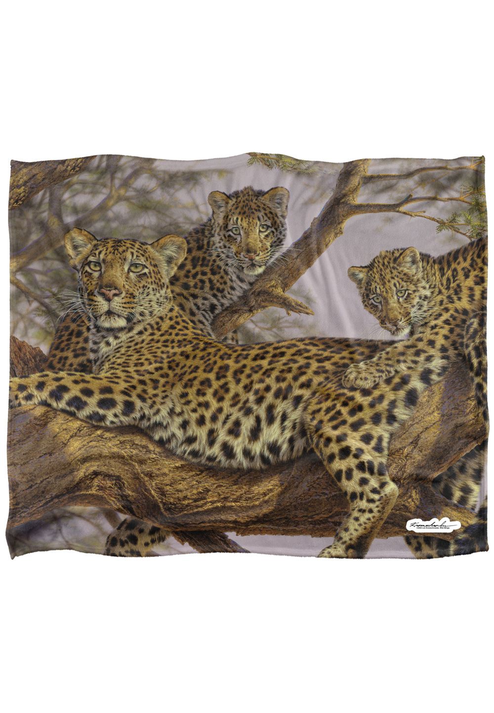 Wild Wings Family Tree Silky Touch Super Soft Throw Blanket 152 X 127 cm in White