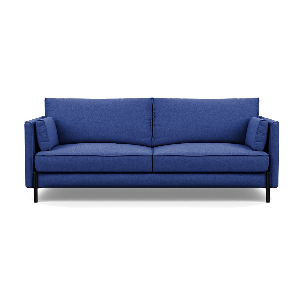Heal's Tortona 3 Seater Sofa Brushed Cotton Cobalt