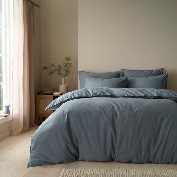 Soft Washed Cotton Duvet Cover & Pillowcase Set