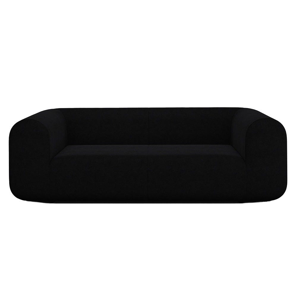 Tom Dixon Plump 2.5 Seater Sofa Config 1 Hallingdal 0190 Black Legs 2