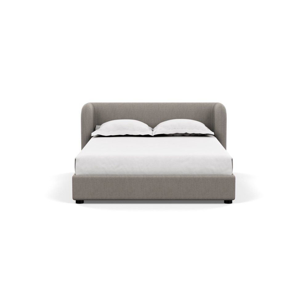 Heal's Group Bed Double Broad Weave Pebble