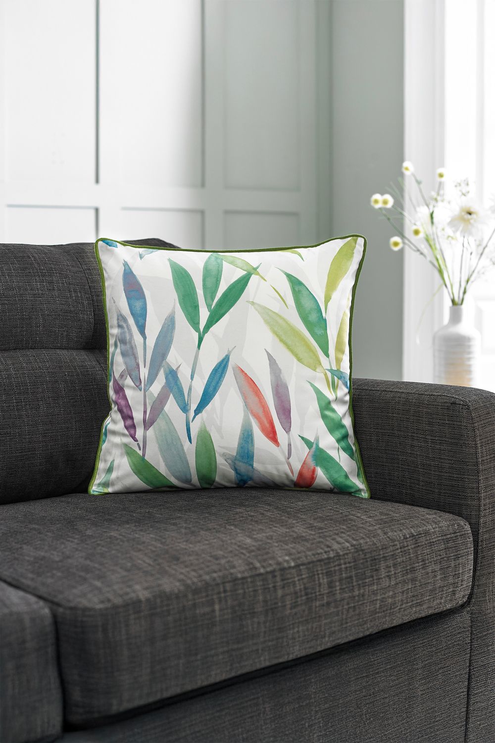 The Lyndon Company Bamboo Leaves Filled 50cm x 50cm Square Cushion | Deyongs 1846