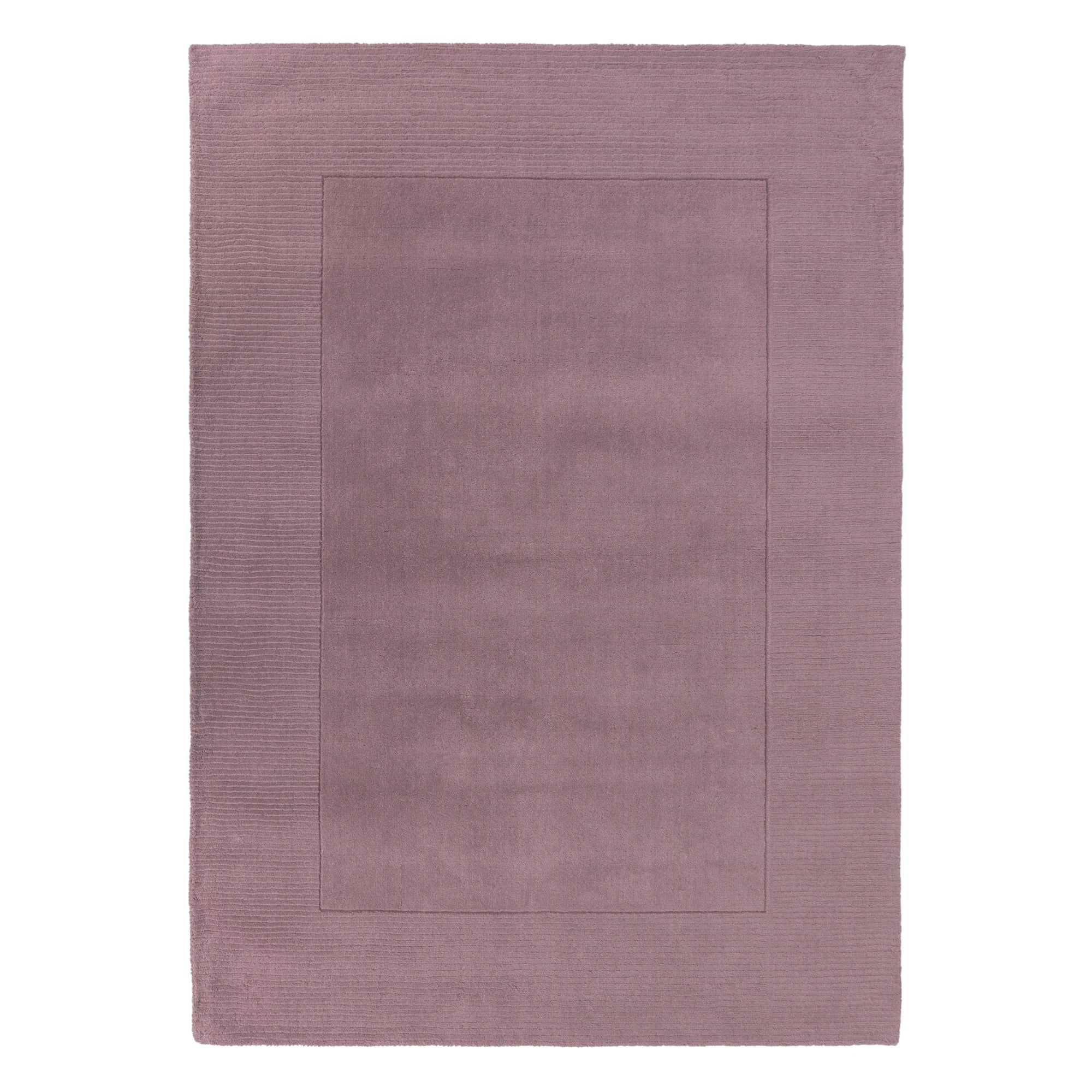 Boston Wool Border Rug Purple