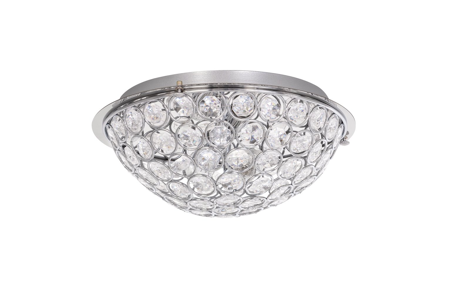 Argos Home Amelia Beaded Flush Ceiling Light - Chrome