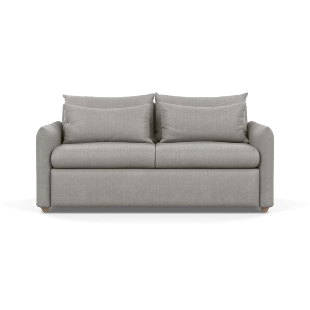 Heal's Pillow Sofa Bed Texture Pale Grey Natural Feet