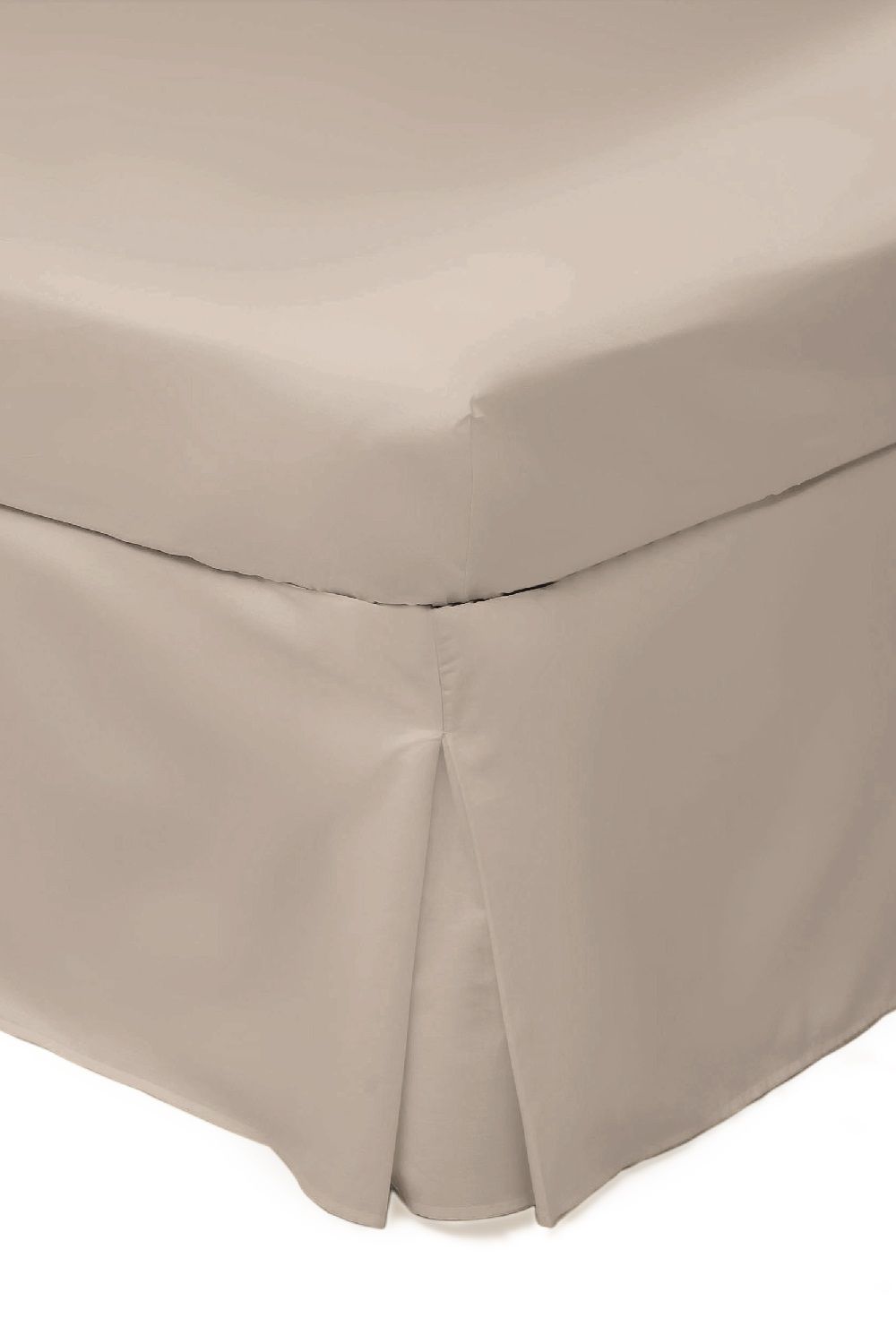 Belledorm Easy Care 200 Thread Count Cotton Polyester Percale Platform Valance in Cream | Size: Super King