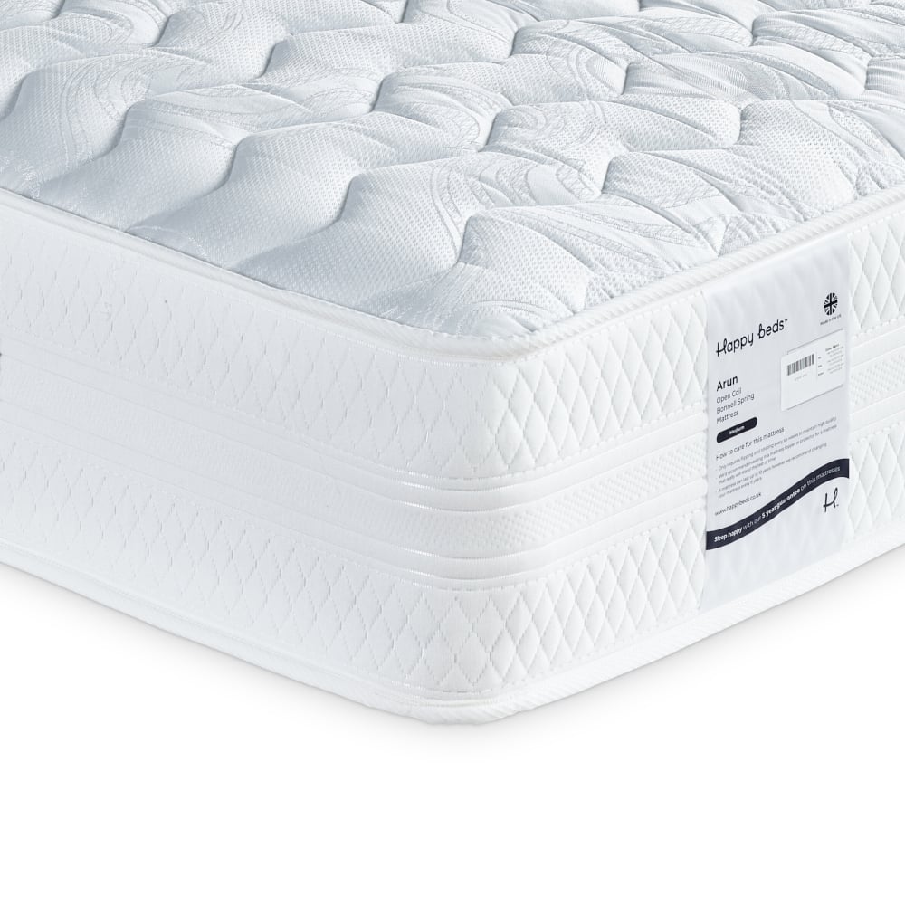 Arun - King Size - Open Coil Spring Semi-Orthopaedic Mattress - Fabric - 5ft