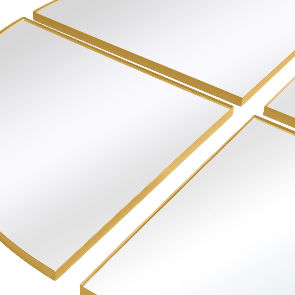 MirrorOutlet New Gold XL Circular Metal Wall Mirror 54" X 54" (140 x 140CM) 5