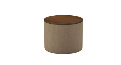Ringo Storage Drum in Flax Pure Belgian Linen - sofa.com