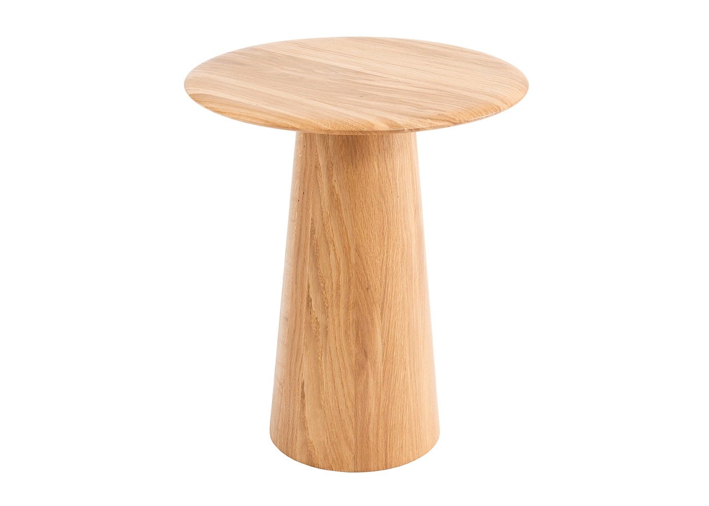 Gazzda Mushroom Side Table White Oiled Oak 40cm