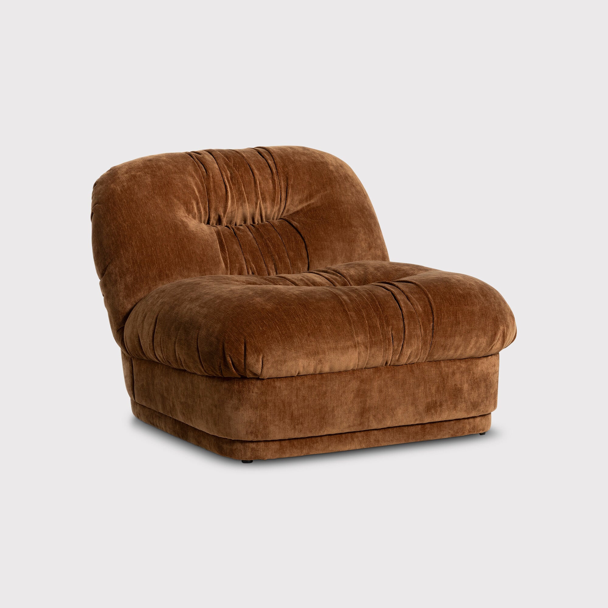 Nicolo 1 Seater Armchair, Brown Fabric | Barker & Stonehouse
