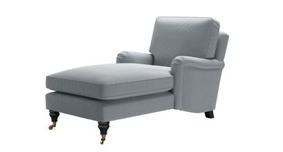 Bluebell Chaise Armchair in Sealion Smart Cotton - sofa.com