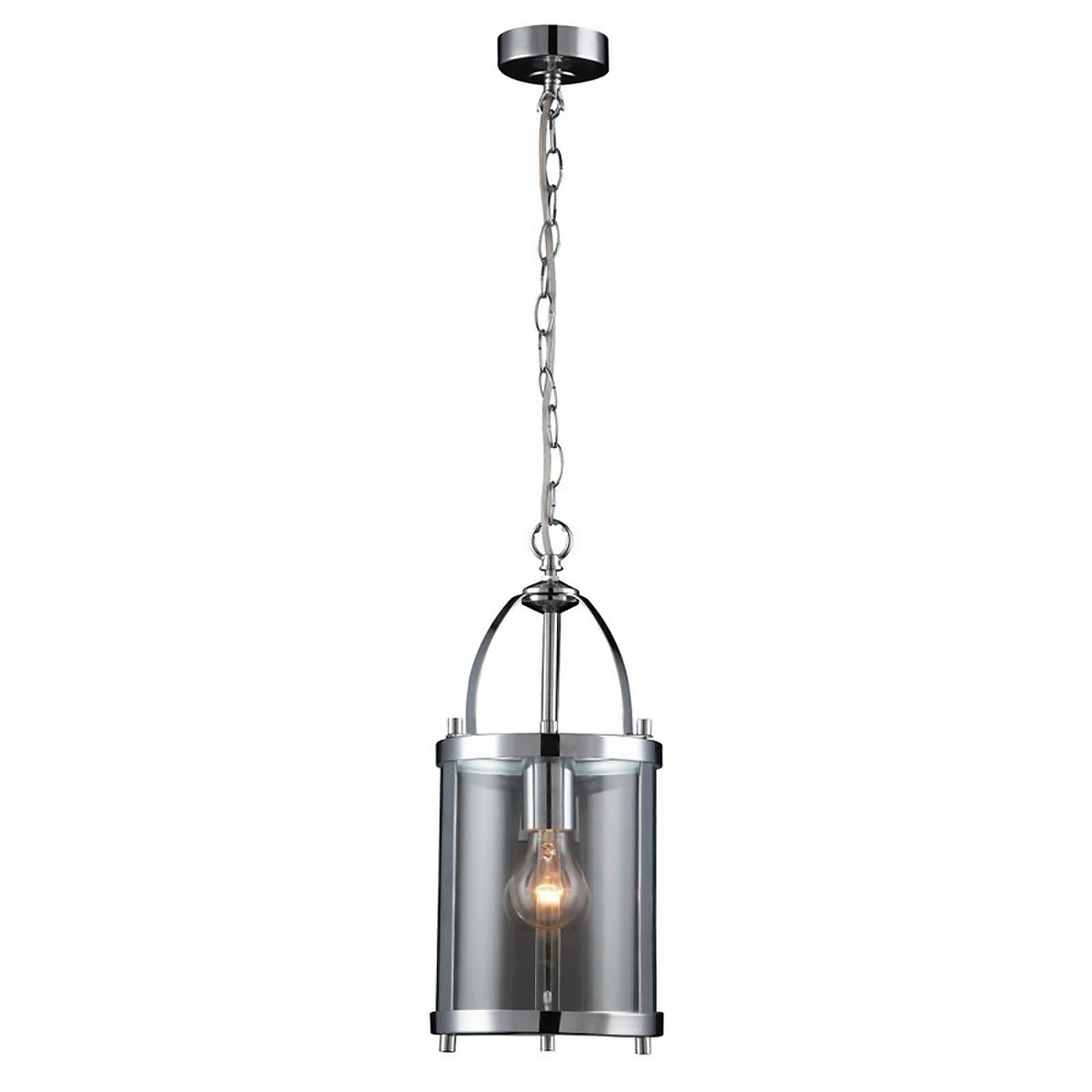 Lara, Lantern Pendant Light, Chrome