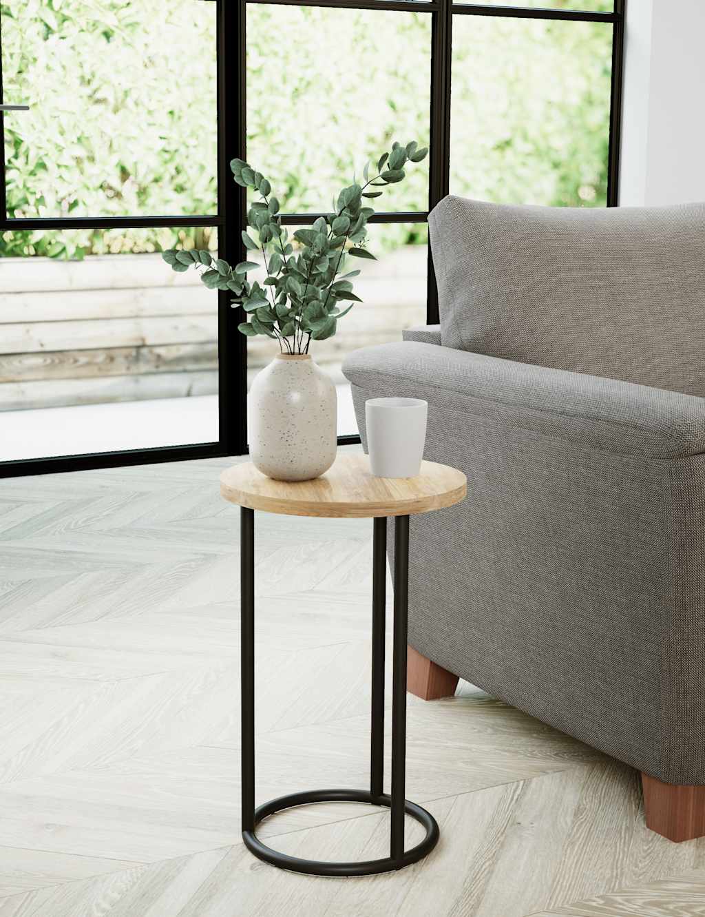 Gallery Direct Holt Side Table Natural Mix