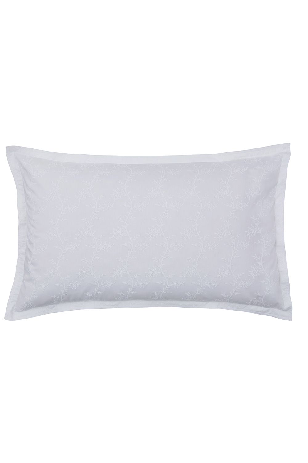 Murmur 'Bea' Cotton Embroidered Duvet Cover Set in White 4