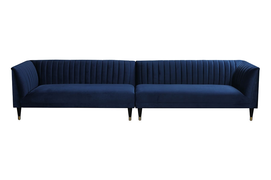 Baxter Six Seat Sofa – Navy Blue