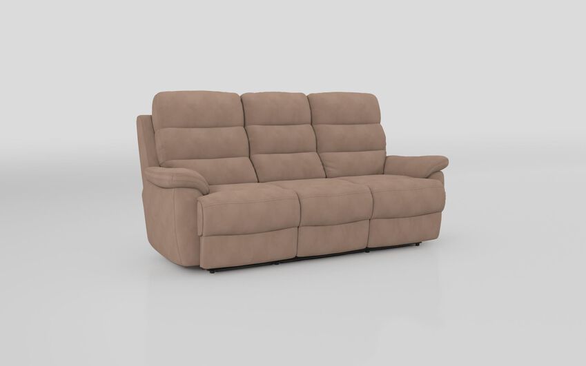 Beige Fabric Ossett 3 Seater Sofa