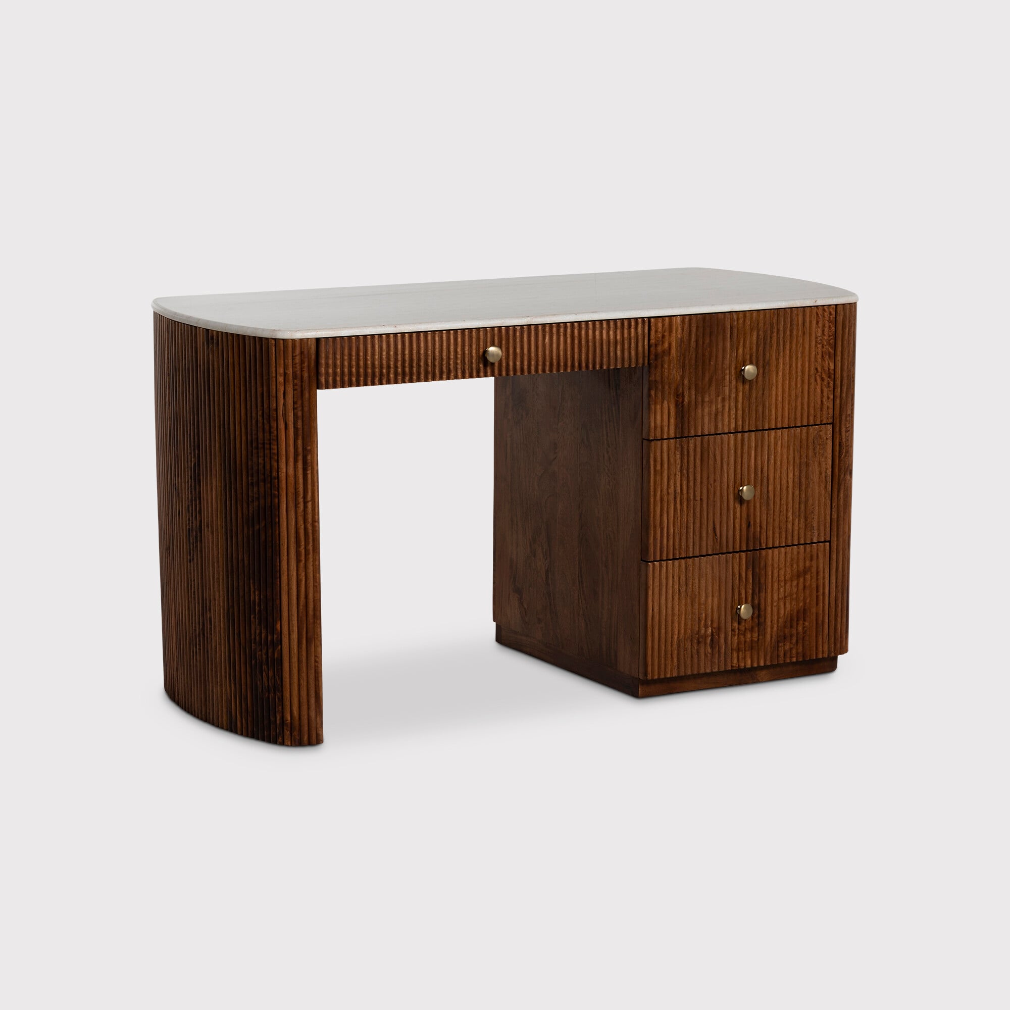 Tasso Desk with Additional Drawer, Mango Wood | Barker & Stonehouse