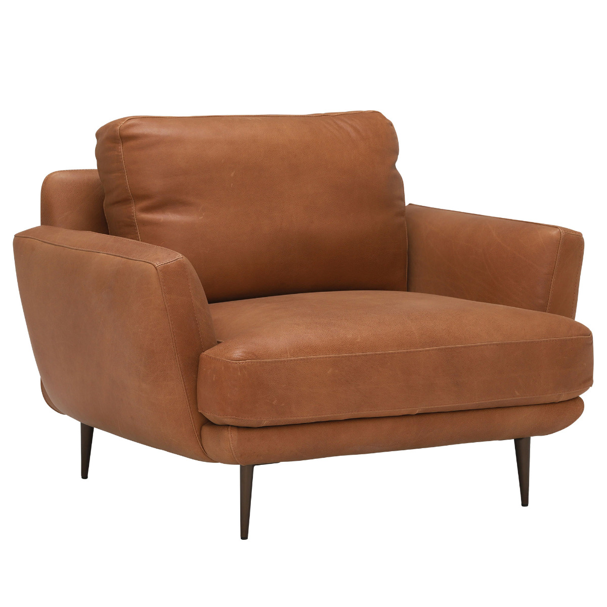 Pax Leather Maxi Chair, Alabama Cognac