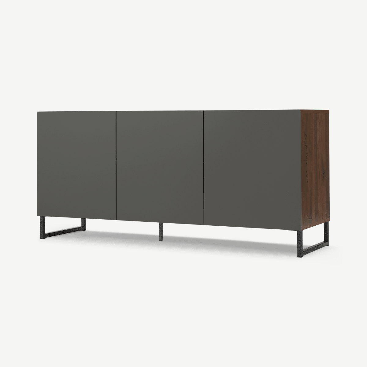 Hopkins Large Sideboard, Walnut Effect & Grey
