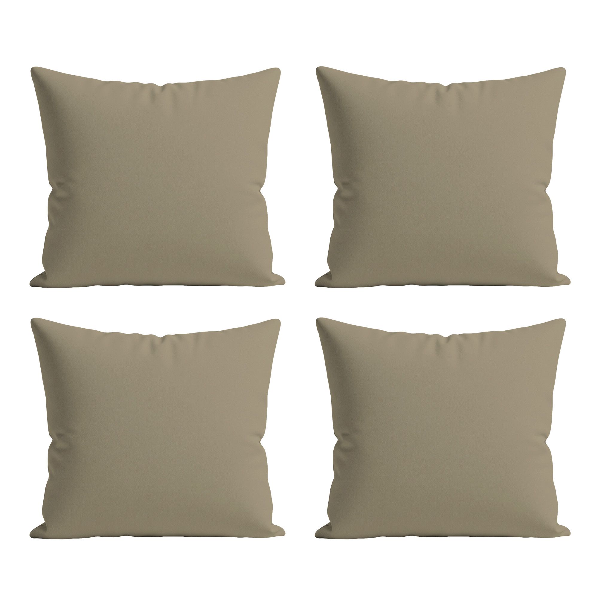 Snug City Waterproof Outdoor Garden Patio Cushion Cover & Inner Square Pack Of 4 in Beige