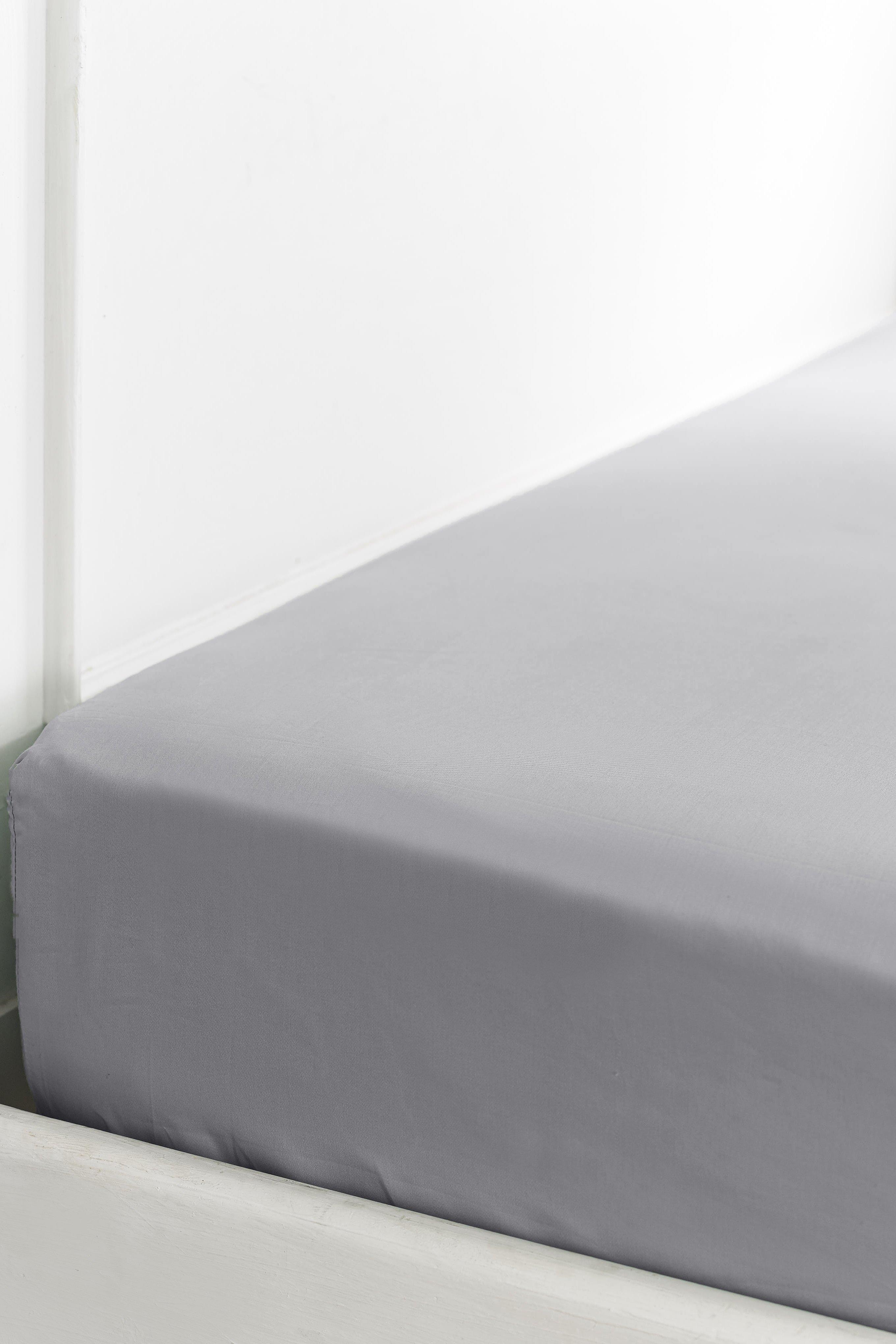 400tc Cotton Sateen Single Fitted Sheet