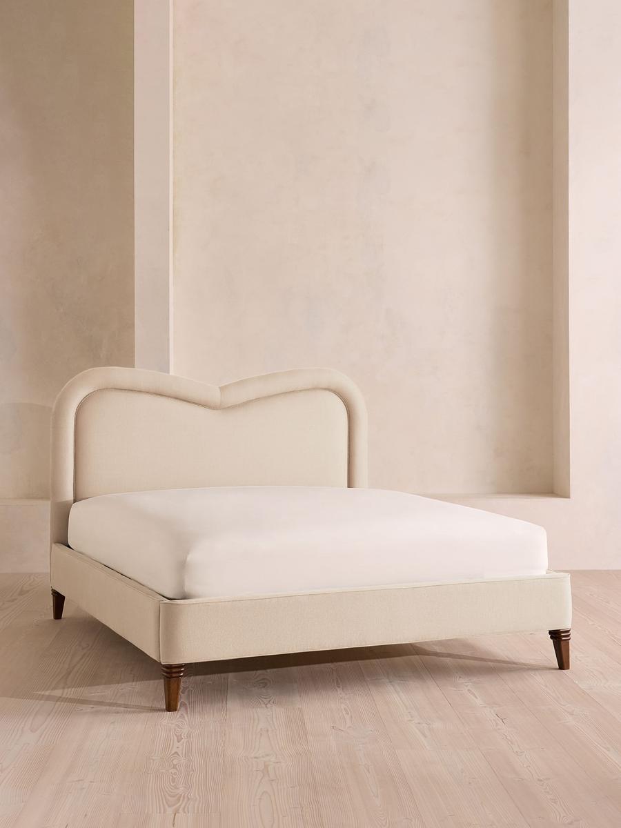 Keira Bed, Superking, Linen, Bisque