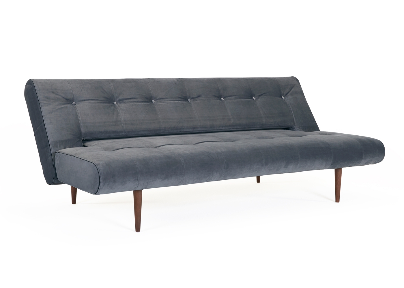 Heal's Hinge Luxe Sofa Bed Velvet Slate Grey