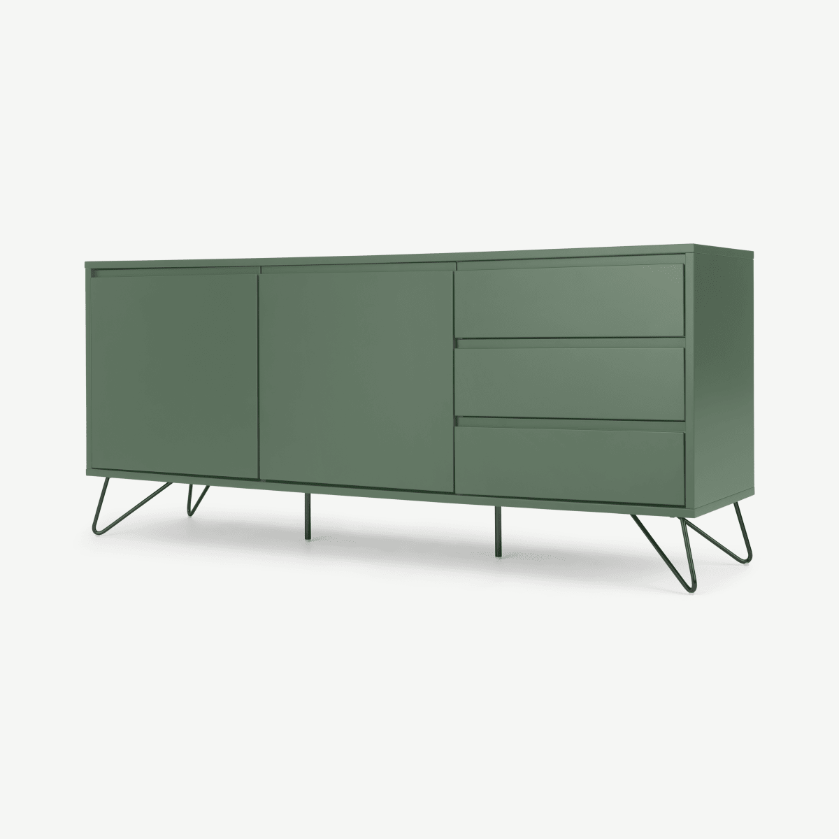 Elona Sideboard, Fern Green & Black