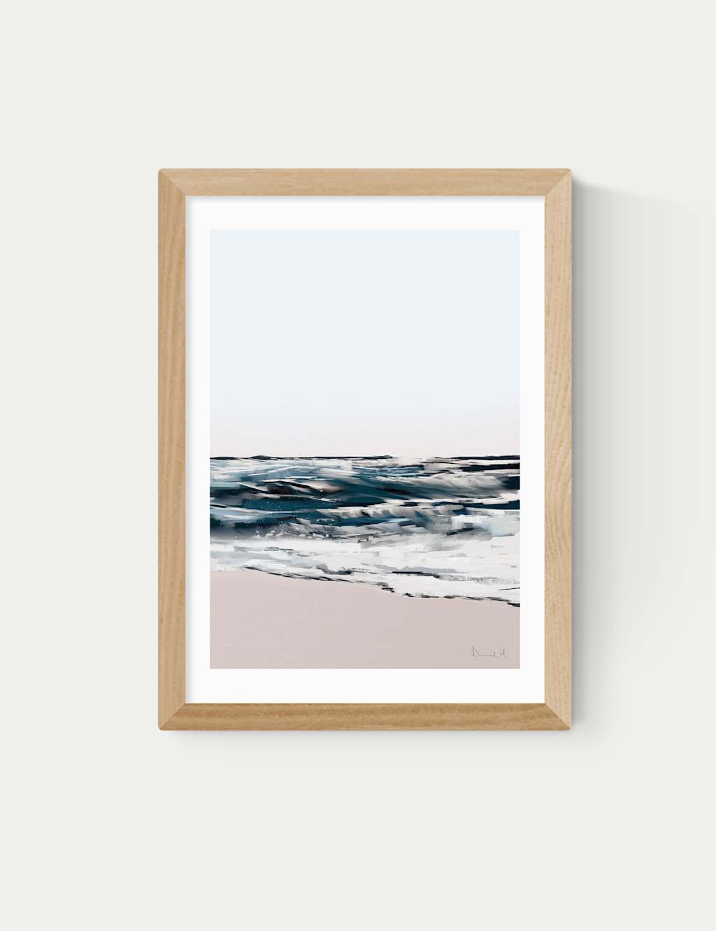 East End Prints Seashore Framed Art Print Natural