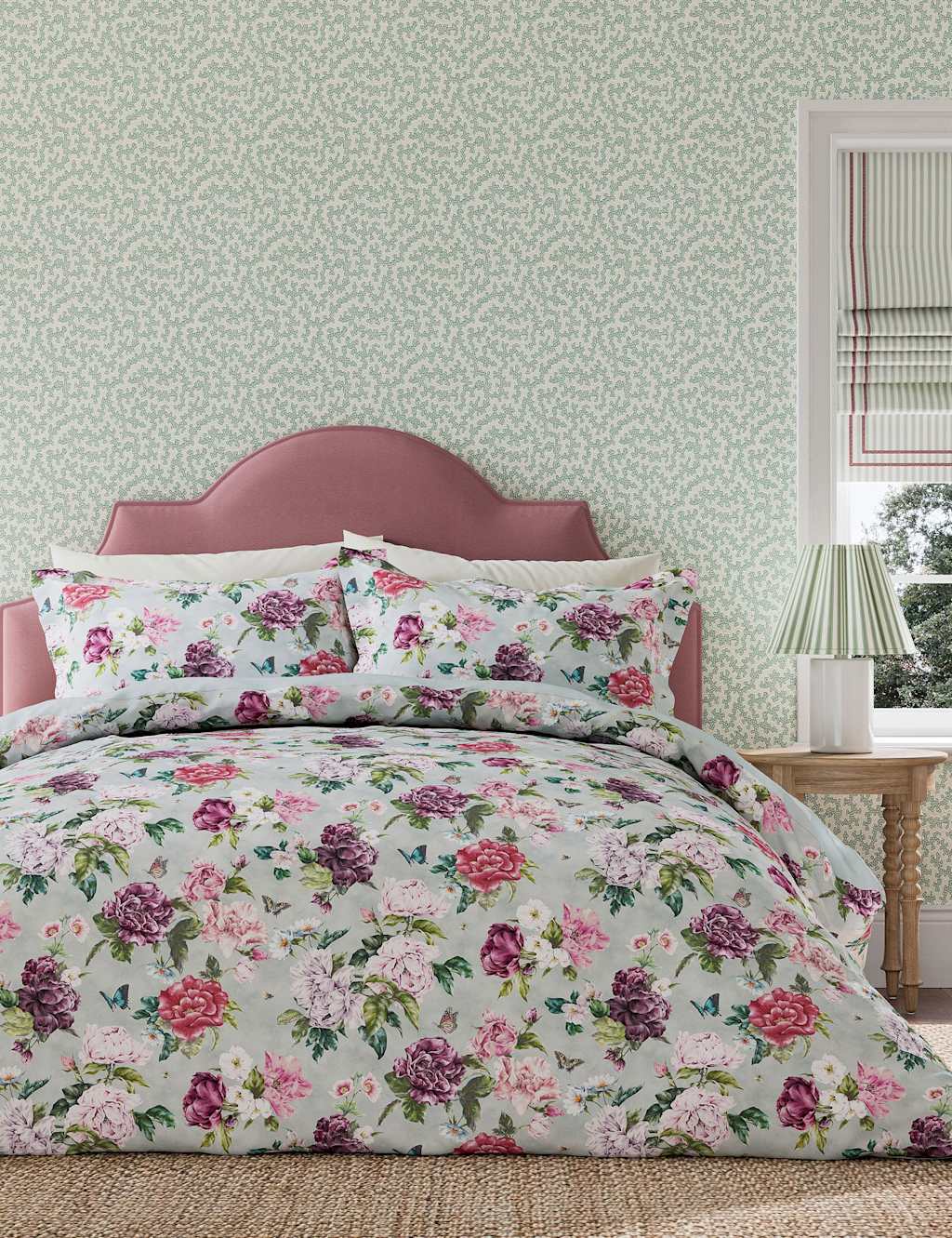 Sanderson Summer Peony Bedding Set Multi