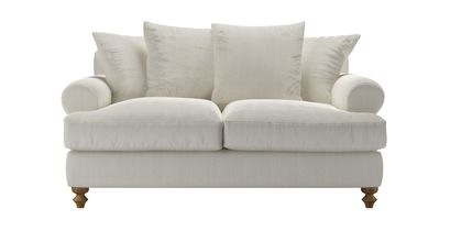 Teddy 2 Seat Sofa Bed in Clay House Herringbone Weave - sofa.com